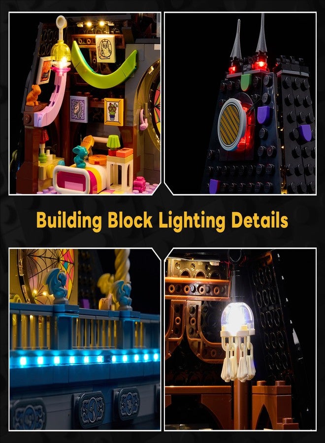 Kyglaring طقم إضاءة LED من Kyglaring متوافق مع مكعبات بناء Lego Wednesday وغرفة نوم إينيد 76781، تحكم باللمس مُحسّن وخاصية التعتيم، الإضاءة فقط (المجسم غير مُضمن)، إصدار يعمل باللمس - Image 4